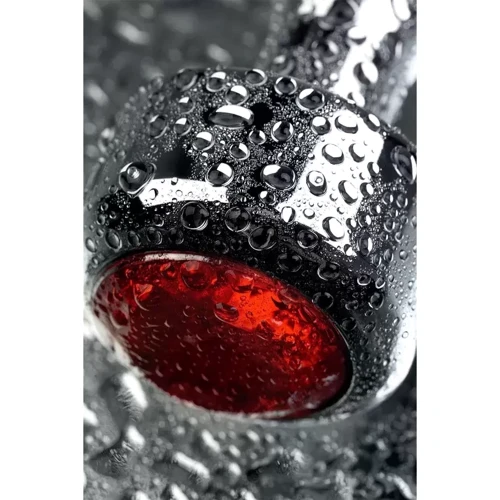 Анальная пробка с кристаллом Metal By Toyfa Silver anal plug