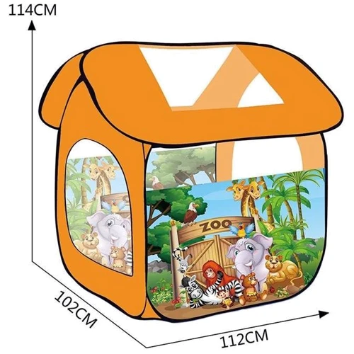 Детская палатка-домик METR+ Зоопарк 8009ZOO 114х102х112 см