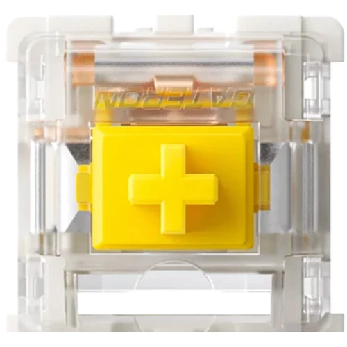 Клавиатура FL Esports FL750 CPM White Olivia Gateron PRO Yellow wireless Three-Mode фото 6
