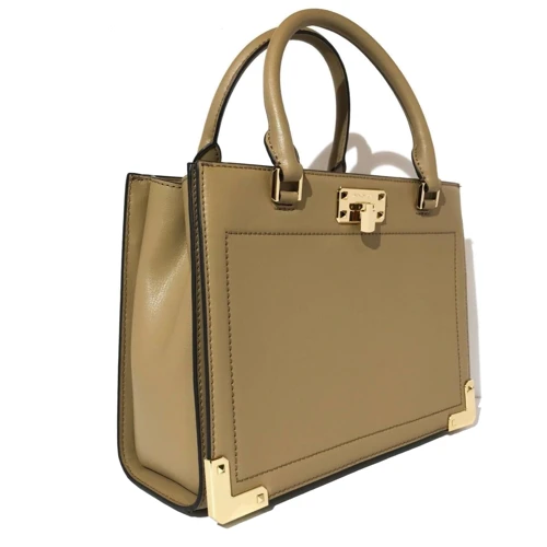 Женская сумка тоут Michael Kors светло-коричневая (MK0434W): Фактура Гладкая, Матовая