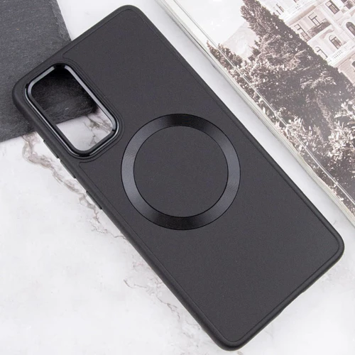 Аксессуар для смартфона TPU Case Bonbon Metal Style with MagSafe Black for Samsung A356 Galaxy A35: Материал TPU (термополиуретан)