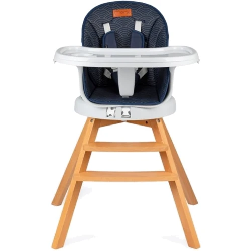Стільчик для годування MoMi WOODI (колір - navy blue)