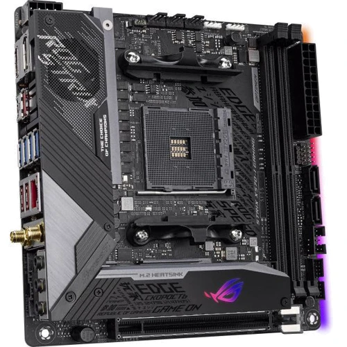 ASUS ROG STRIX X570-I GAMING: Разъемы на плате SATA 3.0, M.2