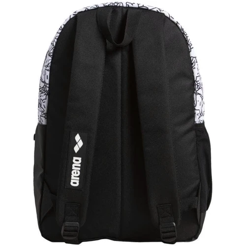 Рюкзак Arena Team Backpack 30 Allover черно-белый (002484-123): Тип ручки Плечевой ремень, Короткая ручка
