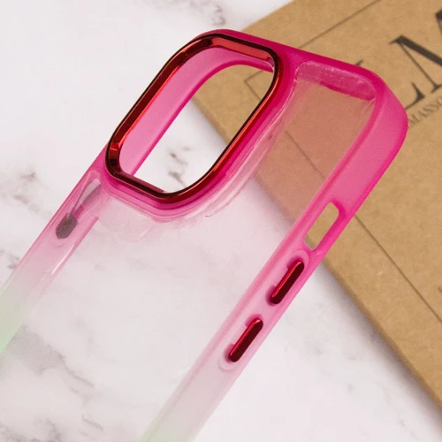 Чохол для iPhone TPU Case TPU+PC Fresh Sip Light Green/Pink for iPhone 13 Pro Max: Тип чохла накладка на заднюю часть