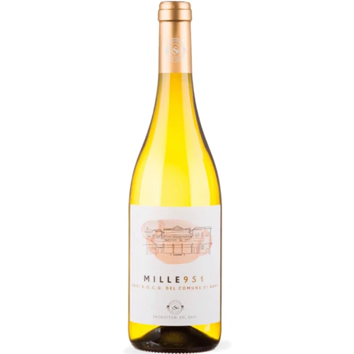 Вино Gavi del Comune di Gavi Mille 951 DOCG, белое сухое, 0.75л (WNF8004069881107)