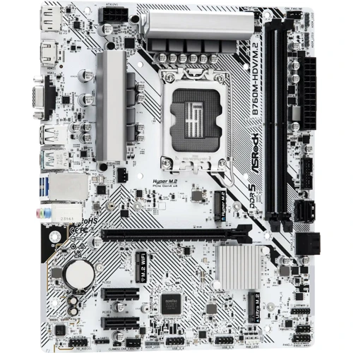 ASRock B760M-HDV/M.2: Оперативная память 2xDDR5 7200+ МГц, до 96 ГБ