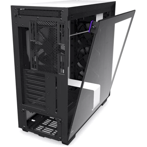 Корпус NZXT H710 Matte White (CA-H710B-W1): Материал передней панели сталь