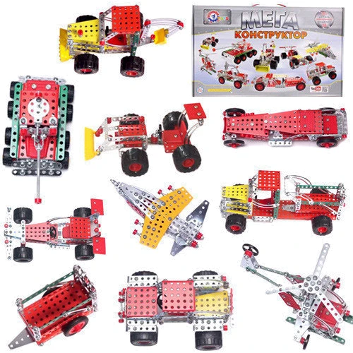 Металлический конструктор Technok Toys Мегауниверсал, 381 деталь (4364) фото 3