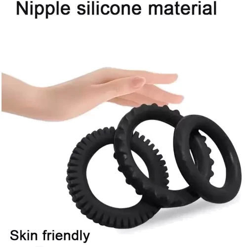 Набор из 3 силиконовых эрекционных колец XESE CR011