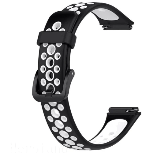 Ремінець BeCover Vents Style Black-White (709439) for Huawei Band 7: Тип ремінець