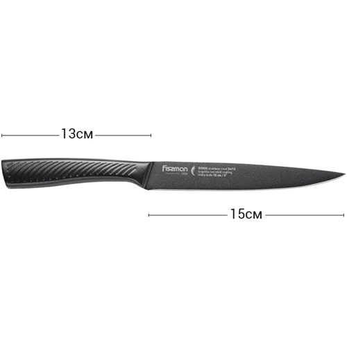 Ніж Fissman SHINAI graphite універсальний 15 см (2484) фото 6