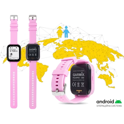 Смарт-часы GARMIX PointPRO-300 LTE Purple: Дисплей 1.7" IPS (240x280) / 216 ppi