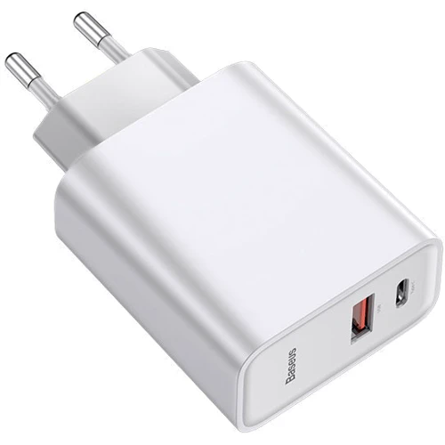 Зарядний пристрій Baseus Wall Charger USB-C and USB PPS Quick Charge 30W White (CCFS-C02) фото 5