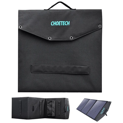 Солнечная панель Choetech 120W 1xUSB QC3.0 18W, 1xUSB-C PD3.0 60W, 1xUSBA 12W UA фото 4