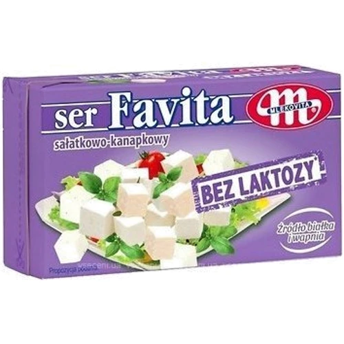 Сыр Фавита без лактозы Favita Mlekovita bez laktozy 270 г (WT4637)