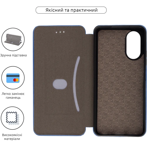 Чохол для телефона ArmorStandard G-Case Blue для ZTE Blade A34 (ARM78992): Тип чехол-книжка