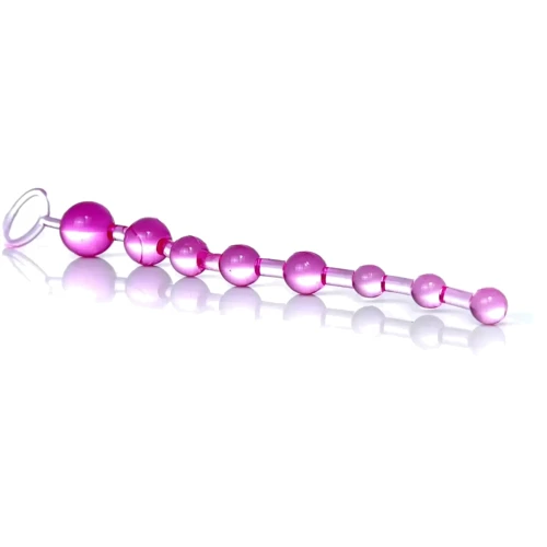 Анальные бусы BOSS - Jelly Anal 10 Beads Pink, BS6700084