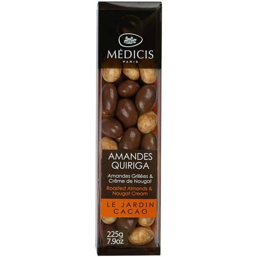 Мигдаль смажений Medicis покритий білим шоколадом та нугою 225 г (3340390002657)