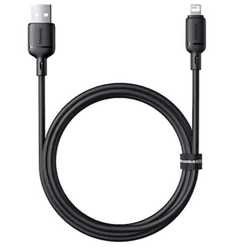Кабель Baseus USB Cable to Lightning Silky Series 2.4A 2m Black (P10377702113-01): Тип USB Cable - Lightning