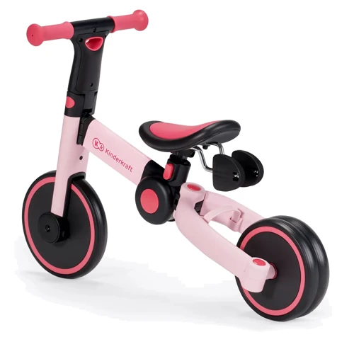 Трехколесный велосипед беговел 3в1 Kinderkraft 4TRIKE Candy Pink  фото 8