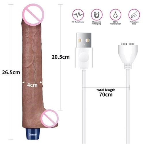Вибратор LoveToy Real Softee Platinum Silicone 10.5"