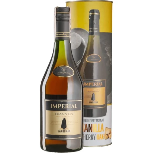 Бренді Sandeman Imperial, 0,7 л (в тубусі) (BW22866): Об'єм, л 0.7