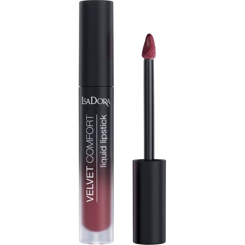IsaDora Velvet Comfort Liquid Lipstick 62 Red Plum Жидкая помада 4 ml: Класс косметики Мидл-маркет