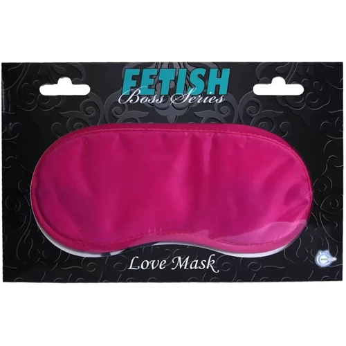 Атласна маска BOSS of TOYS Boss Series Fetish - Love Mask Pink, BS6100025