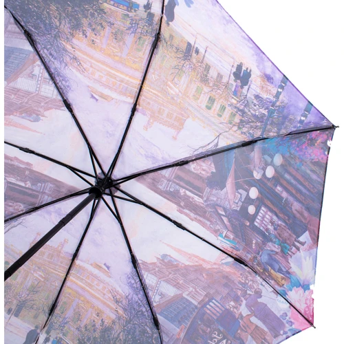 Зонт женский автомат Magic Rain фиолетовый (ZMR7251-15): Тип ручки Прямая