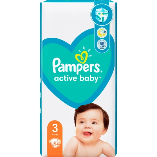 Подгузники Pampers Active Baby Размер 3 (6-10 кг) 54 шт (8001090948977) фото 10