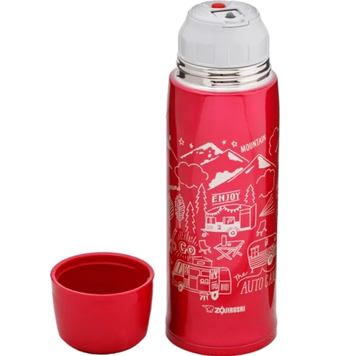 Термос Zojirushi SJ-JS10RA red 1.03 л (1678.04.36): Материал корпуса нержавеющая сталь