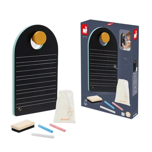 Двухсторонняя доска Janod портативная с аксессуарами (J09634)