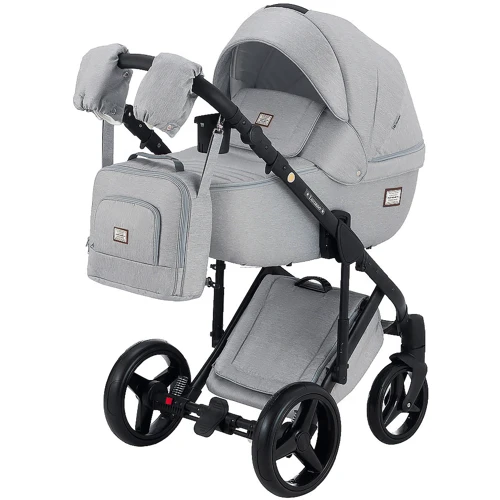 Коляска 2 в 1 Adamex Luciano jeans Q1-CZ светло-серый (624556): Тип коляски универсальная коляска (2-в-1)