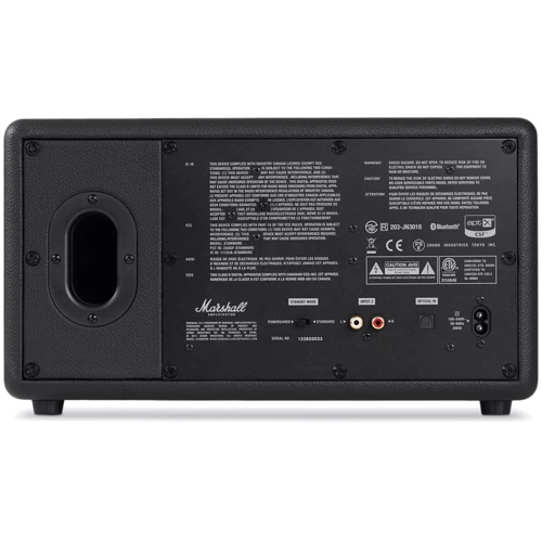 Акустика Marshall Loudspeaker Stanmore Black (4091627): Подключение 3.5 мм аудиовход / Bluetooth