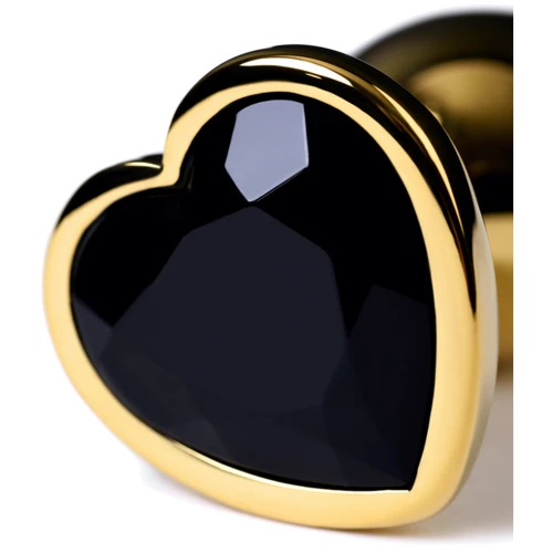 Анальная пробка с кристаллом Metal By Toyfa Gold anal plug Tourmaline