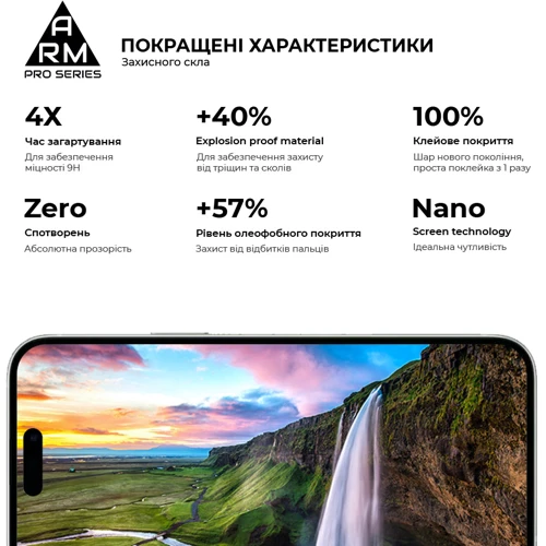 Защитное стекло для iPhone ArmorStandart Tempered Glass Pro Black for iPhone 15 Plus (ARM71486) фото 6