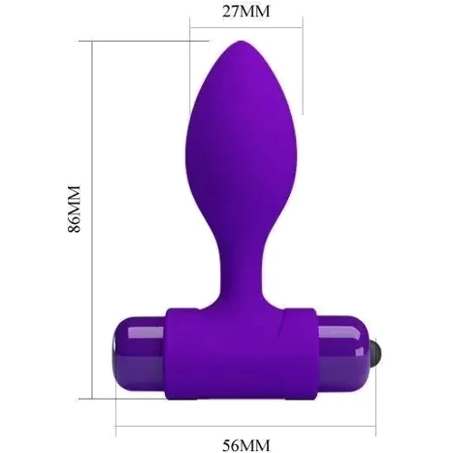 Силиконовая вибропробка Pretty Love Vibro but plag, BI-040077-1