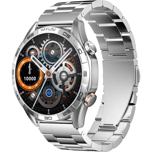 Смарт-годинник Haylou Solar 5 (LS20) White (Silicone + Stainless Steel Strap): Фітнес-функції Секундомер, Пульсоксиметр, Пульсометр, Шагомер, Подсчет калорий