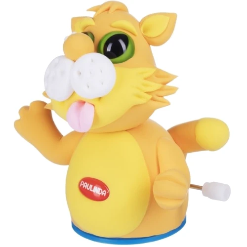 Маса для ліплення Paulinda Super Dough Circle Baby Кот заводний механізм, помаранчевий (PL-081177-4): Виробник PAULINDA