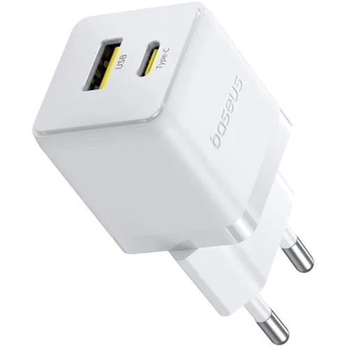 Зарядное устройство Baseus Wall Charger Palm USB-C+USB 30W White (P1011160A213-00): Тип сетевое