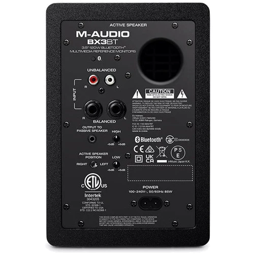 Студийные мониторы M-AUDIO BX3 BT Bluetooth Monitors: Мощность 2 х 25 Вт RMS, 120 Вт пик