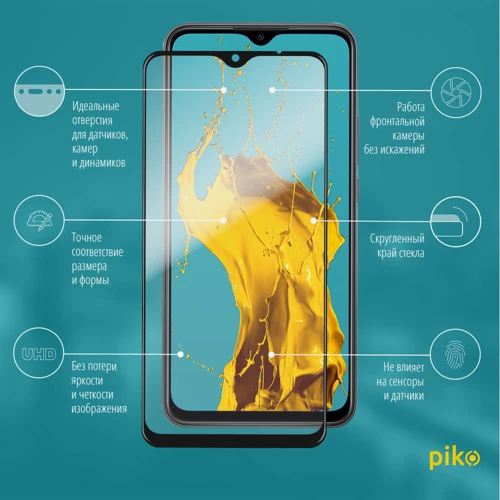 Аксессуар для смартфона Piko Tempered Glass Full Glue Black for Xiaomi Redmi 9: Совместимость Xiaomi Redmi 9