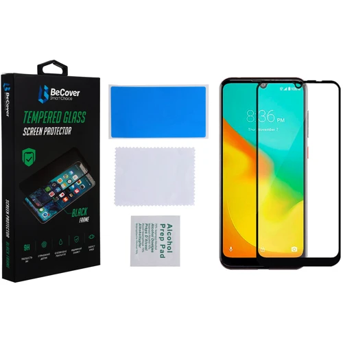 Аксессуар для смартфона BeCover Tempered Glass Black for ZTE Blade A51 / A71 (706670)