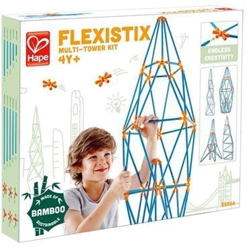 Конструктор HAPE Flexistix Башни 132 деталей бамбуковый (E5566) фото 3