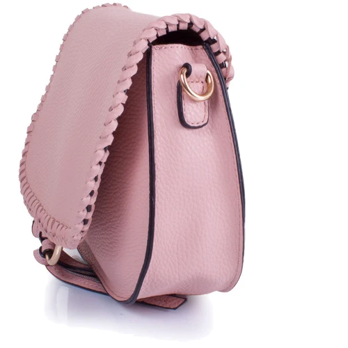 Женская сумка кросс боди Amelie Galanti розовая(A981218-pink): Тип ручки Без ручки, Плечевой ремень, Со съемным ремнем