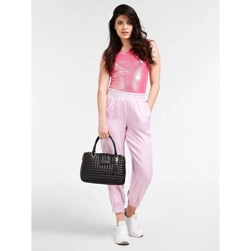 Жіноча сумка тоут Guess Matrix Luxury Satchel чорна (HWVG7740060-BLA): Тип Сумки