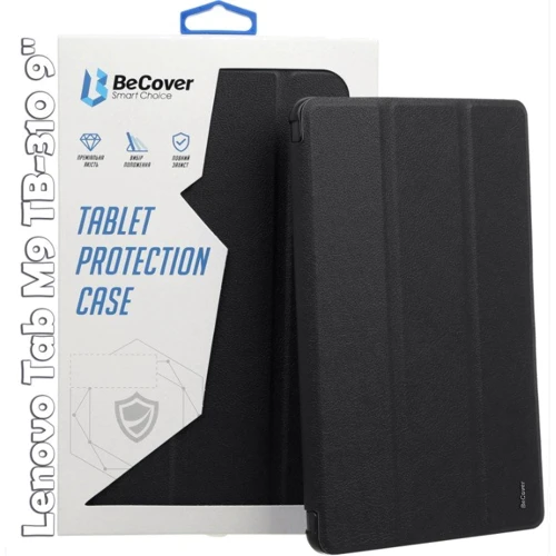 Аксессуар для планшетных ПК BeCover Smart Case Black for Lenovo Tab M9 TB-310 9" (709221): Цвет черный