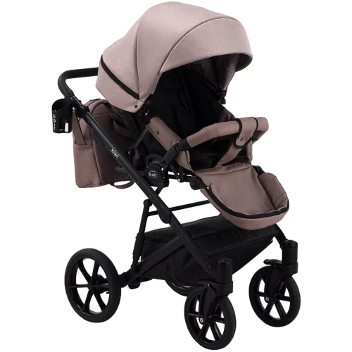 Коляска 2 в 1 Bair Kiwi Soft BKS-455 капучино - капучино (кожа): Ширина шасси 58