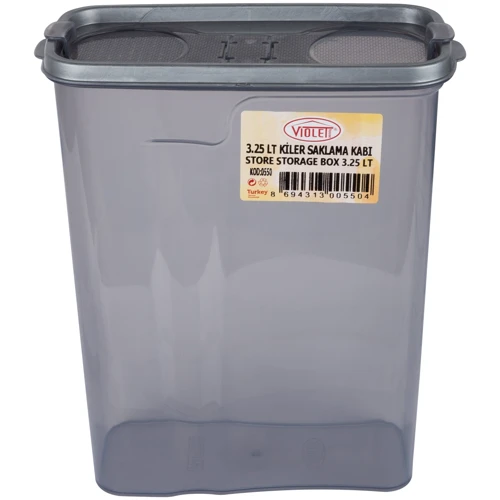 Контейнер для сыпучих Violet House 3.25 л (0550 Transparent Black): Тип один предмет